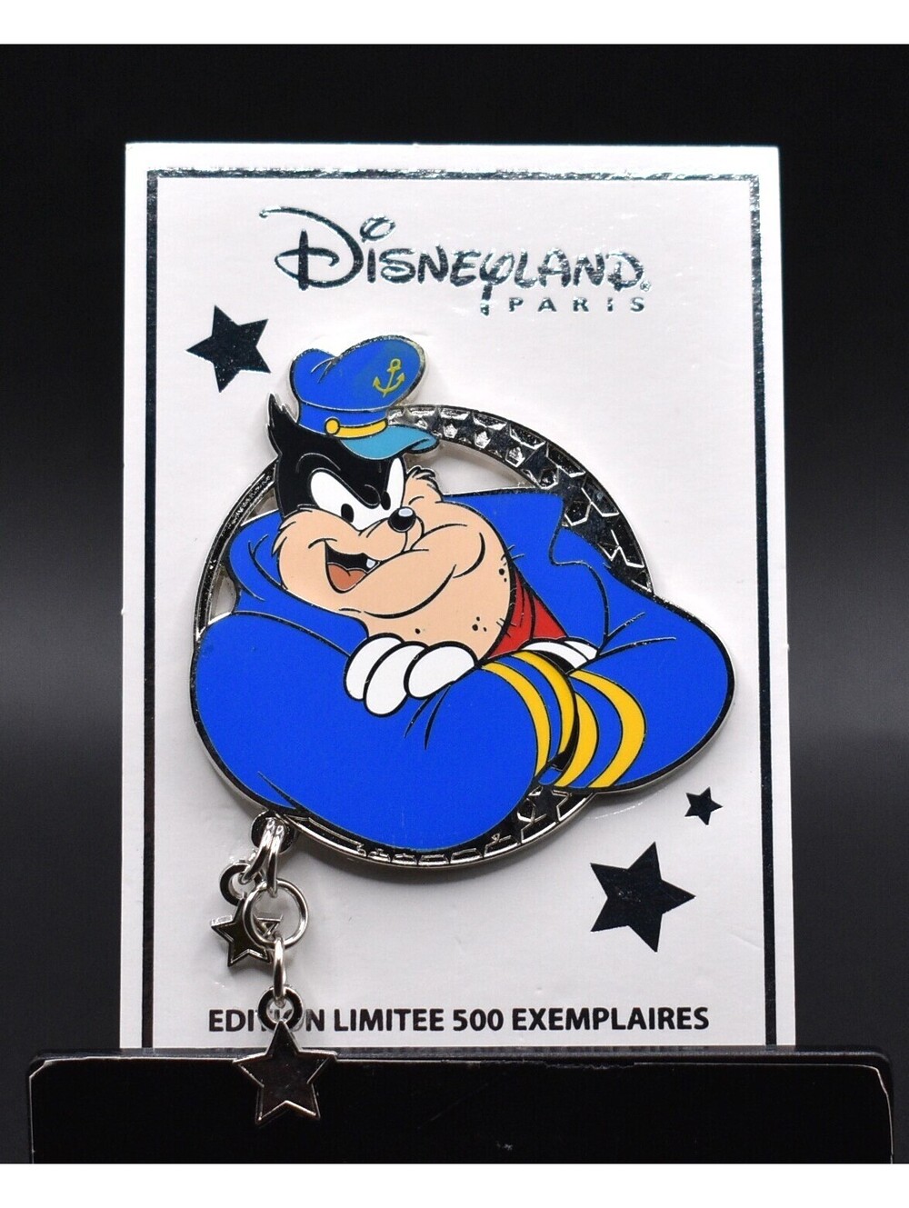 Disney DLP Paris Bad Pete Etoile Star Dangles Pin (B2)